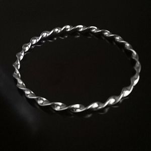 Sterling Silver Curly Bangle Bracelet Taxco.925
